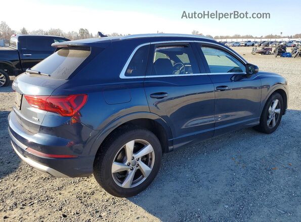 WA1BECF31L1119407 2020 AUDI Q3 Синий Задняя правая четверть