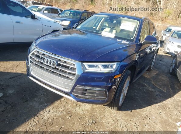 WA1BNAFY9J2000477 2018 AUDI Q5 Синий Передняя левая четверть