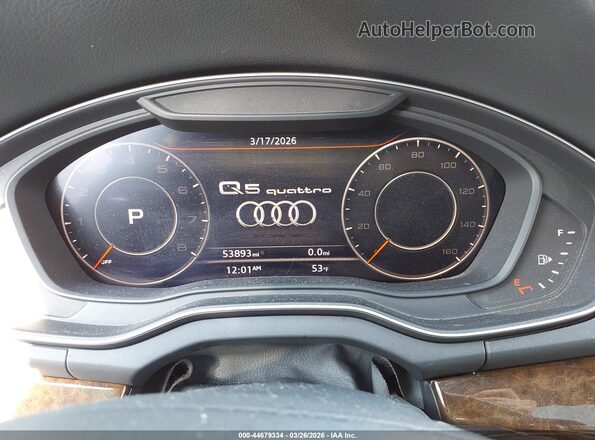WA1BNAFY9J2000477 2018 AUDI Q5 Синий Вид задних сидений
