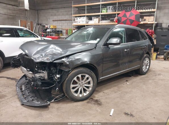 WA1C2AFP8HA094713 2017 AUDI Q5 Gray Առջևի ձախ երեք քառորդ տեսարան