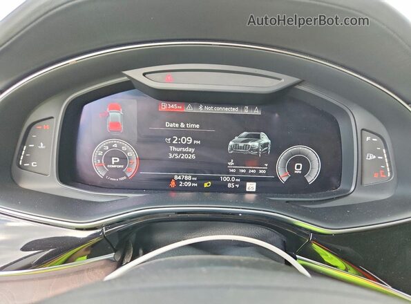 WA1CVAF10KD009100 2019 AUDI Q8 Белый Вид щитка приборов