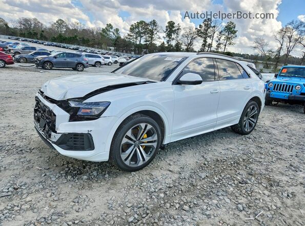 WA1CVAF10KD009100 2019 AUDI Q8 Белый Передняя левая четверть