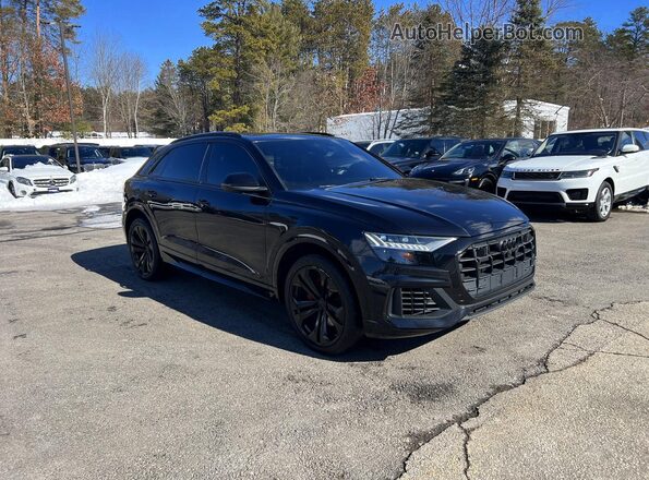 WA1CVAF17KD047343 2019 AUDI Q8 Black Առջևի ձախ երեք քառորդ տեսարան