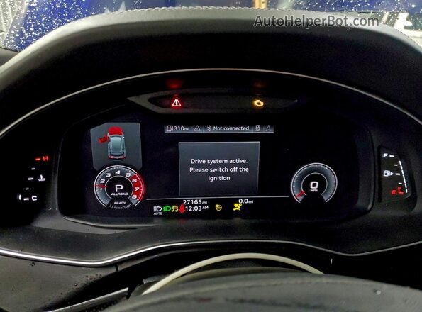 WA1CWBF19MD033840 2021 AUDI SQ8 Синий Вид щитка приборов
