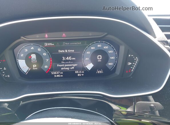 WA1DECF32M1040175 2021 AUDI Q3 Gray Вид задніх сидінь