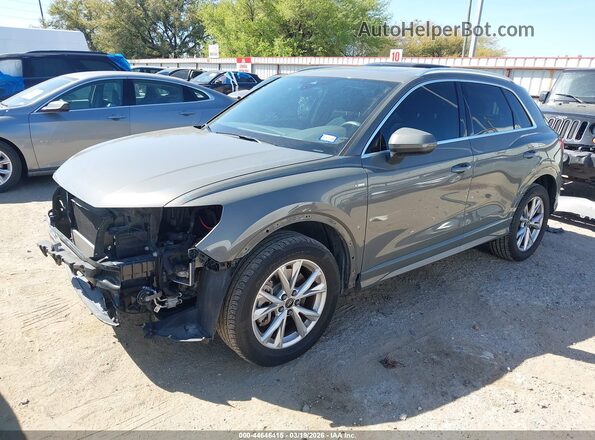 WA1DECF32M1040175 2021 AUDI Q3 Gray Передня ліва чверть