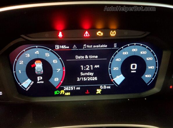 WA1DECF32S1049214 2025 AUDI Q3 Blue Widok zestawu wskaźników