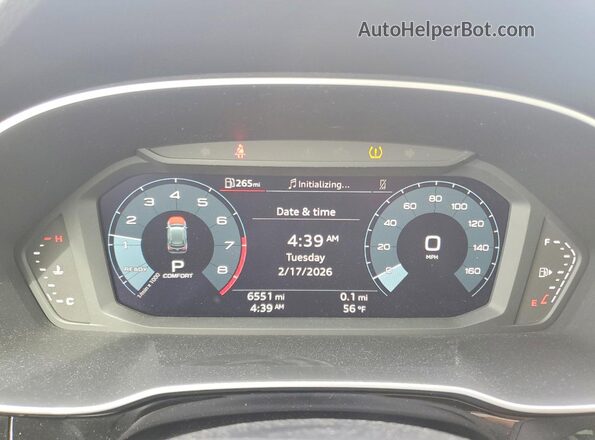 WA1DECF37P1113772 2023 AUDI Q3 White Widok zestawu wskaźników