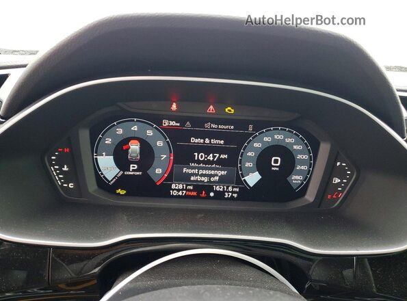 WA1DECF39S1009907 2025 AUDI Q3 White Vista del cuadro de instrumentos