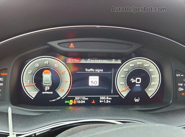 WA1DVBF13ND014869 2022 AUDI Q8 Black Widok zestawu wskaźników