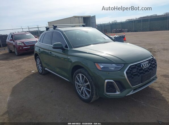 WA1E2AFY6M2092612 2021 AUDI Q5 Зеленый Передняя правая четверть