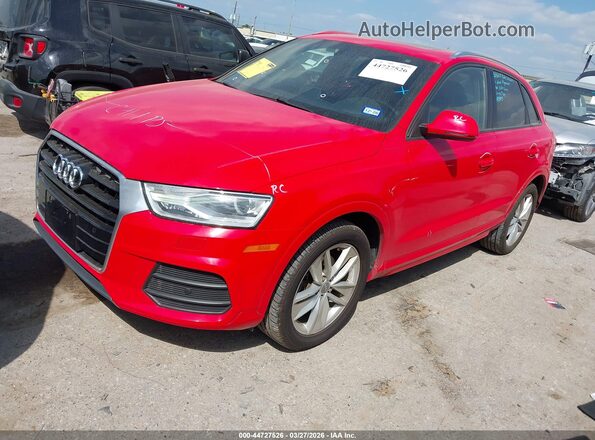 WA1ECCFS8HR010574 2017 AUDI Q3 Red Передня ліва чверть