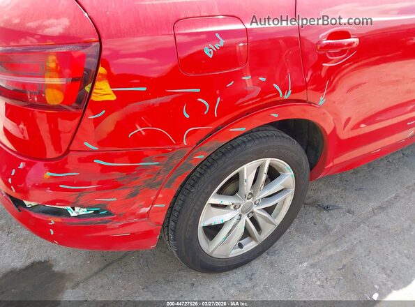 WA1ECCFS8HR010574 2017 AUDI Q3 Red Вид спереду