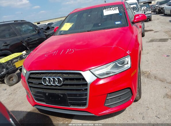 WA1ECCFS8HR010574 2017 AUDI Q3 Red Вид щитка приладів
