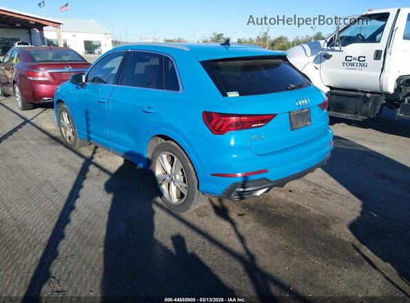 WA1EECF30L1022244 2020 AUDI Q3 Синий Задняя левая четверть