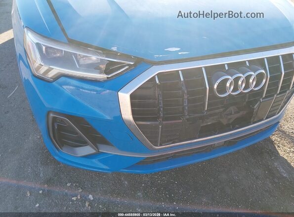 WA1EECF30L1022244 2020 AUDI Q3 Синий Вид спереди
