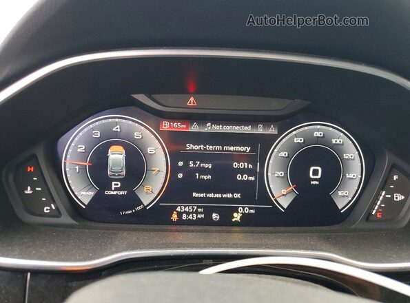 WA1EECF36L1081220 2020 AUDI Q3 Белый Вид щитка приборов