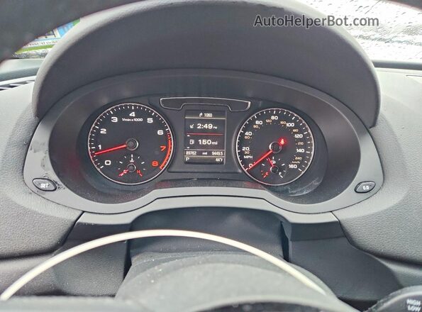 WA1EFCFS4GR019973 2016 AUDI Q3 Серебряный Вид щитка приборов