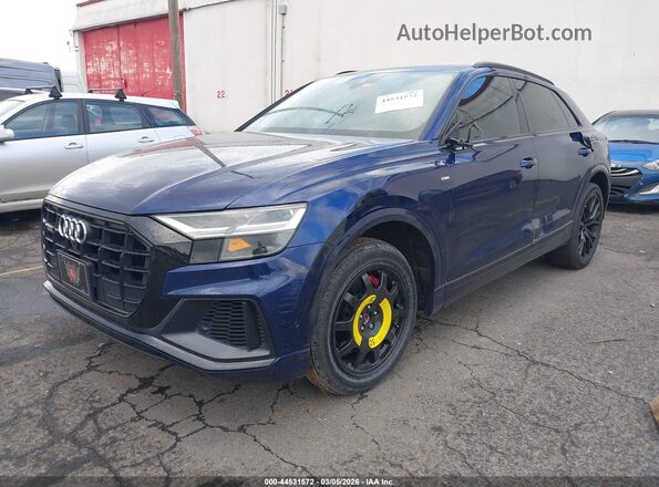 WA1EVAF11KD030532 2019 AUDI Q8 Синий Передняя левая четверть