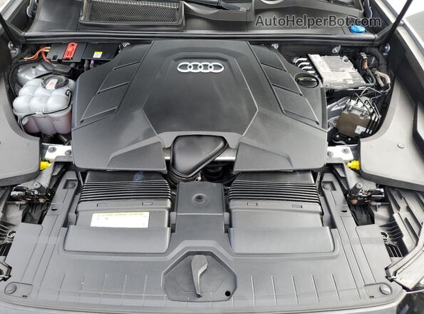 WA1EVAF14KD020254 2019 AUDI Q8 Silver Widok komory silnika