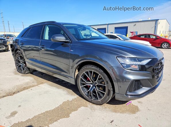 WA1EVAF16KD028615 2019 AUDI Q8 Серый Передняя правая четверть