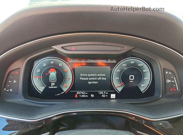 WA1EVAF16KD028615 2019 AUDI Q8 Серый Вид щитка приборов