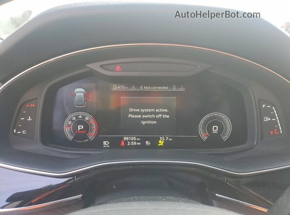 WA1EVAF16LD025361 2020 AUDI Q8 Белый Вид щитка приборов