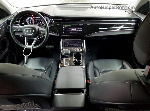 WA1EVBF15ND033170 2022 AUDI Q8 Black Widok deski rozdzielczej