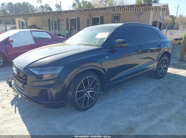 WA1FVAF1XLD020085 2020 AUDI Q8 Black Առջևի ձախ երեք քառորդ տեսարան