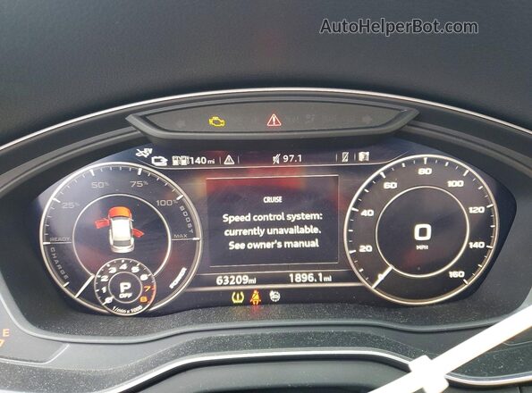 WA1G2AFY9L2061863 2020 AUDI Q5 Белый Вид щитка приборов