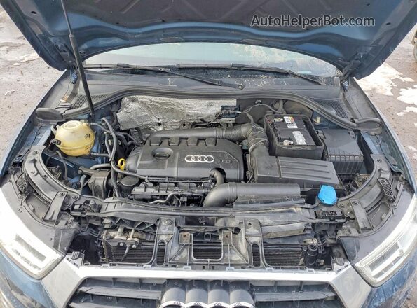 WA1GFCFS9GR024935 2016 AUDI Q3 Blue Widok komory silnika