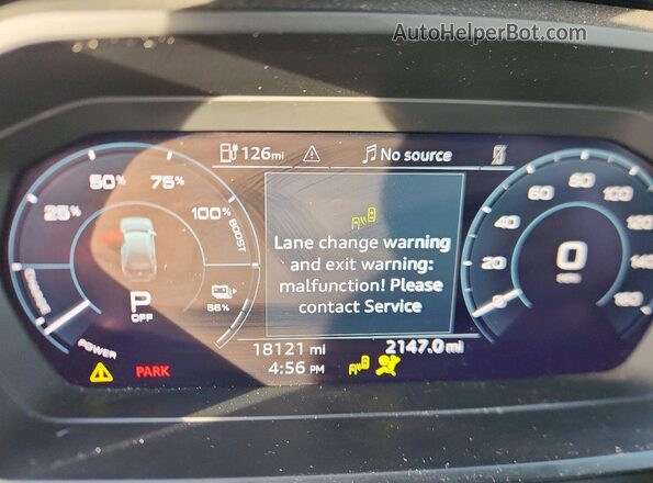 WA1H2BFZXNP048080 2022 AUDI Q4 Желто-коричневый Вид щитка приборов