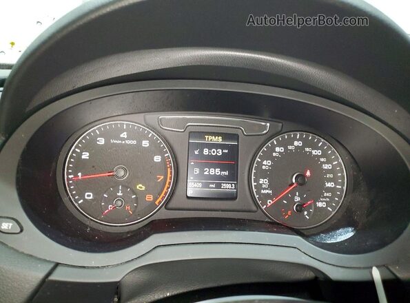 WA1HCCFS1HR013491 2017 AUDI Q3 Белый Вид щитка приборов