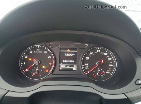 WA1JCCFS7JR025913 2018 AUDI Q3 Black Instrument cluster view