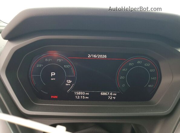 WA1L2BFZXPP054037 2023 AUDI Q4 Черный Вид щитка приборов
