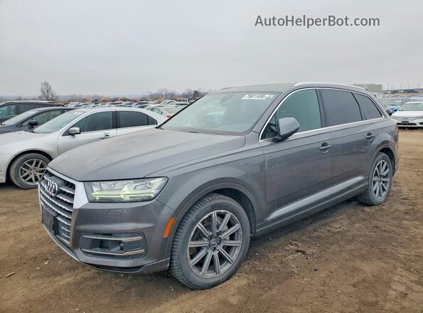 WA1LAAF73JD033177 2018 AUDI Q7 Gray Առջևի ձախ երեք քառորդ տեսարան