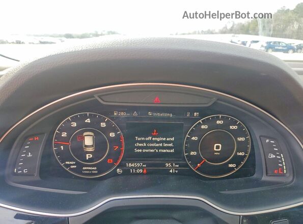 WA1LAAF78HD008138 2017 AUDI Q7 Белый Вид щитка приборов