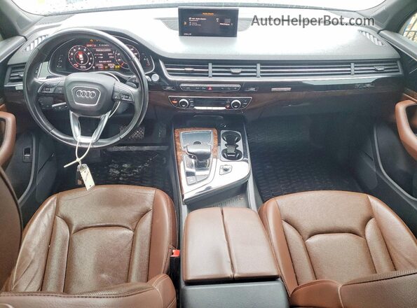 WA1LAAF78HD036053 2017 AUDI Q7 Black Вид панелі приладів