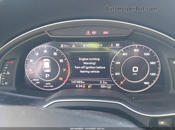 WA1LAAF78HD053547 2017 AUDI Q7 Желтый Вид задних сидений