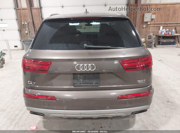 WA1LAAF7XJD041342 2018 AUDI Q7 Коричневый 