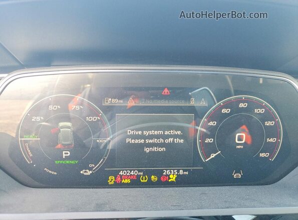 WA1LAAGE0PB024552 2023 AUDI E-TRON Угольный Вид щитка приборов