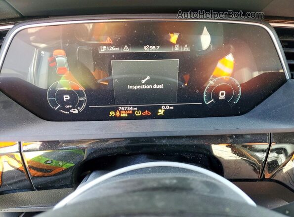 WA1LAAGE4KB023591 2019 AUDI E-TRON Gray Вид щитка приладів
