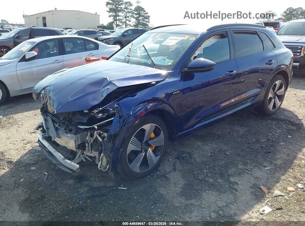 WA1LAAGE5NB014726 2022 AUDI E-TRON Dark Blue წინა მარცხენა ხედი სამი მეოთხედიდან