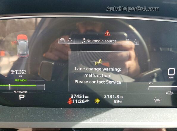 WA1LAAGE7MB015987 2021 AUDI E-TRON Серый Вид щитка приборов