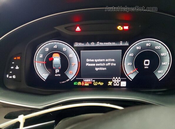 WA1LCBF7XSD015048 2025 AUDI Q7 Silver Widok zestawu wskaźników