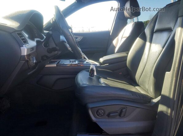 WA1LHAF73KD023326 2019 AUDI Q7 Black Widok wnętrza z przodu