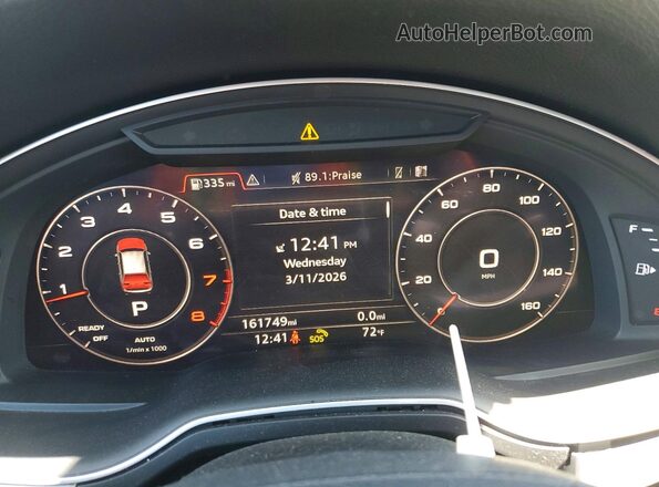 WA1LHAF74KD040121 2019 AUDI Q7 Черный Вид щитка приборов