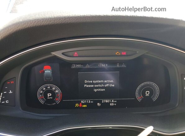 WA1LXAF77LD010261 2020 AUDI Q7 Синий Вид щитка приборов