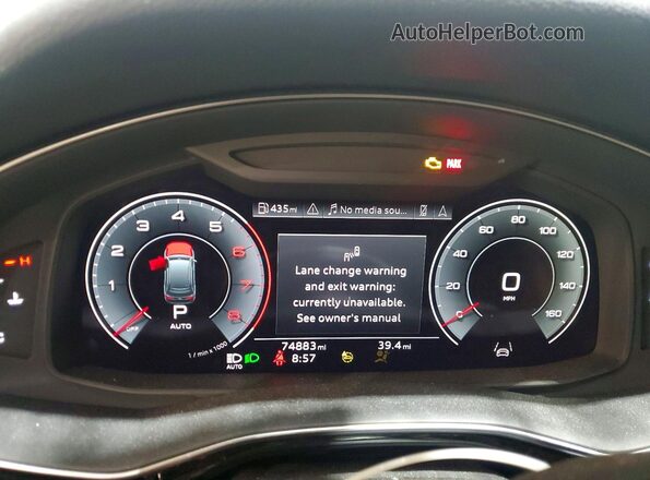 WA1LXAF79MD028553 2021 AUDI Q7 Белый Вид щитка приборов