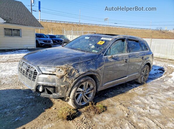 WA1LXBF76ND008445 2022 AUDI Q7 Black წინა მარცხენა ხედი სამი მეოთხედიდან